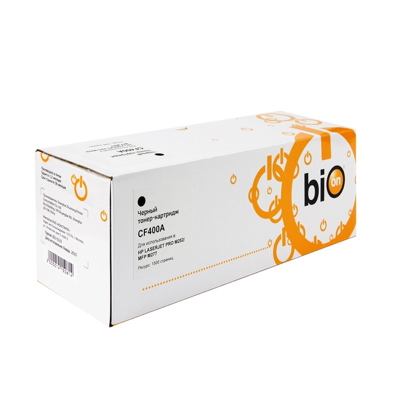 CF400A Картридж Bion для HP LJ Pro M252, MFP M277, черный, (1500 стр.)