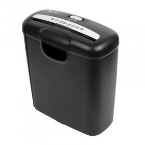 ГЕЛЕОС Уничтожитель документов УД10-2,  DIN P-2 (2 ур-нь секр.), полоса 5,8мм, 6-8 лист (70г/м2), пл.карты/скобы, 10 литров             