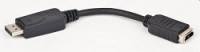 Gembird Переходник DisplayPort - HDMI  20M/19F, пакет черный [A-DPM-HDMIF-002]