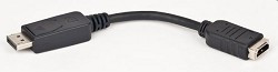 Gembird Переходник DisplayPort - HDMI  20M/19F, пакет черный [A-DPM-HDMIF-002]