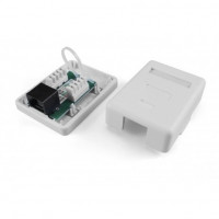 Hyperline SB1-1-8P8C-C6-WH Розетка компьютерная RJ-45(8P8C), категория 6, одинарная, внешняя, Dual IDC Hyperline SB1-1-8P8C-C6-WH Розетка компьютерная RJ-45(8P8C), категория 6, одинарная, внешняя, Dual IDC