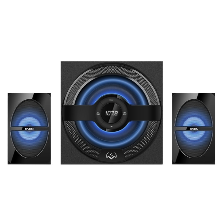 SVEN Колонки MS-2085 черный ( 60W, FM, USB/SD, Display, RC, Bluetooth)
