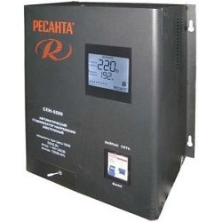 Ресанта СПН-5500 63/6/27 Стабилизатор {Настенный , 220В±8%, Габариты 305х190х360, Вес 13 кг}