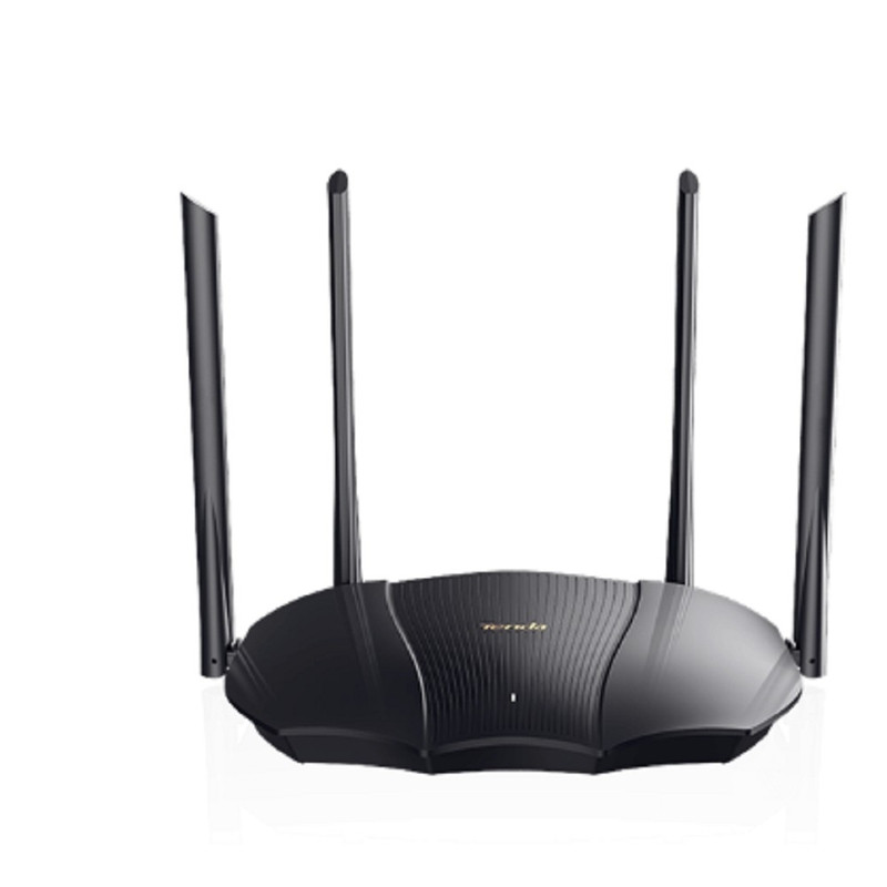 TENDA TX12 Двухдиапазонный гигабитный Wi-Fi 6 роутер AX3000, до 574 Мбит/с на 2,4 ГГц + до 2402 Мбит/с на 5 ГГц, LAN 2 x 1Гбит/с, WAN 1 x 1Гбит/с, 4 антенны