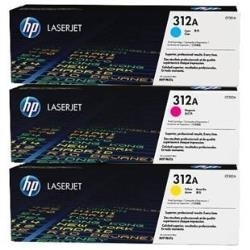 HP CF440AM Картридж CF381A, CF382A, CF383A, Cyan/Yellow/Magenta, 3-pack {LaserJet Pro MFP M476, (2700стр.)}