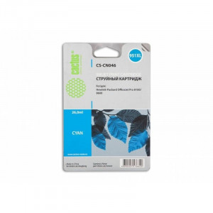 Cactus CN046AE Картридж №951XL голубой (26мл) для HP DJ Pro 8100/8600 