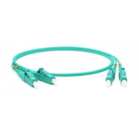 Hyperline FC-D2-503-LC/­PR-LC/­PR-H-20M-LSZH-AQ Патч-корд волоконно-оптический (шнур) MM 50/­125(OM3), LC-LC, duplex, 10G/­40G, LSZH, 20 м