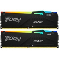 Kingston 64GB 5200MT/s DDR5 CL40 DIMM (Kit of 2) FURY Beast RGB KF552C40BBAK2-64