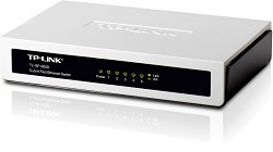 TP-Link TL-SF1005D Коммутатор 5-port 10/100M mini Desktop Switch, 5 10/100M RJ45 ports, Plastic case