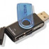 USB 2.0 Card reader SDXC/SD/SDHC/MMC/MS/microSD/M2 [GR-412B] Black