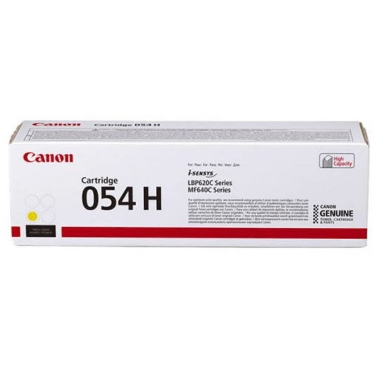 Canon Cartridge 054 HY 3025C002  Тонер-картридж для Canon MF645Cx/MF643Cdw/MF641Cw, LBP621/623 (2300 стр.) жёлтый