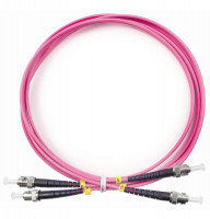Cabeus FOP-50-OM4-ST-ST-2m Шнур оптический duplex ST-ST 50/125 mm OM4 2м LSZH Cabeus FOP-50-OM4-ST-ST-2m Шнур оптический duplex ST-ST 50/125 mm OM4 2м LSZH