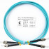 Cabeus FOP-50-ST-ST-1,5m Шнур оптический duplex ST-ST 50/125 mm OM3 1,5м LSZH