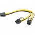 Cablexpert Кабель питания PCI-Express 6-пин на 6+2 пин x 2 шт., 0.3 м (CC-PSU-85)