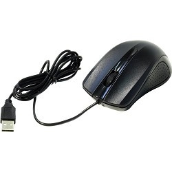 Oklick 225M Black Мышь оптическая (1200dpi) USB (3but)