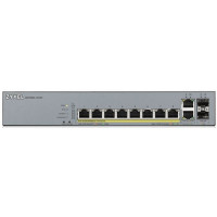 ZYXEL GS1350-12HP-EU0101F L2 коммутатор PoE+ для IP-видеокамер 10xGE (8xPoE+), 2xSFP, бюджет PoE 130 Вт, дальность передачи питания до 250 м, автоперезагрузка PoE-портов ZYXEL GS1350-12HP-EU0101F L2 коммутатор PoE+ для IP-видеокамер 10xGE (8xPoE+), 2xSFP, бюджет PoE 130 Вт, дальность передачи питания до 250 м, автоперезагрузка PoE-портов