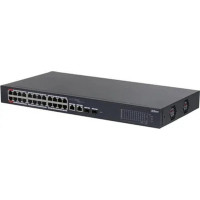 DAHUA DH-CS4226-24ET-240 24-портовый гигабитный облачный управляемый коммутатор с PoE, 24xRJ45 100Mb, 2хКомбо SFP/RJ45 1Gb, суммарно 240Вт, коммутация 8.8 Гбит/с, MAC-таблица 8К DAHUA DH-CS4226-24ET-240 24-портовый гигабитный облачный управляемый коммутатор с PoE, 24xRJ45 100Mb, 2хКомбо SFP/RJ45 1Gb, суммарно 240Вт, коммутация 8.8 Гбит/с, MAC-таблица 8К