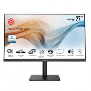 MSI Modern 27" MD272QP {2560x1440 матовый IPS flat 1xHDMI 1.4 1xDP 1xUSB C 2xUSB 2.0 Type A 1xUSB 2.0 Type B 75Hz 4ms [9S6-3PB19H-040]