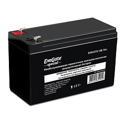EXEGATE ES252436RUS Аккумуляторная батарея  Exegate Special EXS1270, 12В 7Ач, клеммы F2