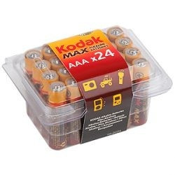 Kodak MAX LR6-24 plastic box [24 AA PVC] (24/480/19200) (24шт в уп-ке)
