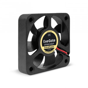 Exegate EX283366RUS Вентилятор 12В DC ExeGate ExtraPower EP05010S2P (50x50x10 мм, Sleeve bearing (подшипник скольжения), 2pin, 6500RPM, 36dBA)