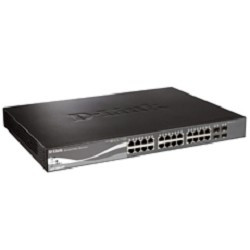 D-Link DGS-1510-28P/A1A PROJ Настраиваемый L2+ стекируемый коммутатор с 24 портами 10/100/1000Base-T, 2 портами 1000Base-X SFP и 2 портами 10GBase-X SFP+ (24 порта PoE 802.3af/at, PoE-бюджет 193 Вт)