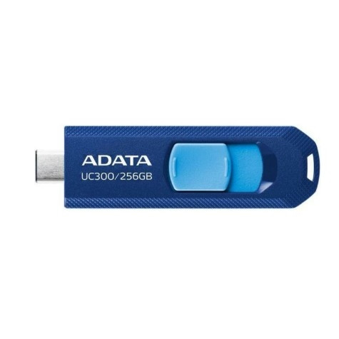 Флеш Диск A-DATA 256GB <ACHO-UC300-256G-RNB/BU> UC300, USB 3.2/TypeC, синий/голубой