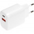 Rexant (18-2225) Сетевое зарядное устройство USB QC (20W) + Type C PD (20W), белое