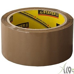 Лента STAYER "MASTER" клеящая,  коричневая, толщина 45 мк, 48мм х 60м [1207-50]