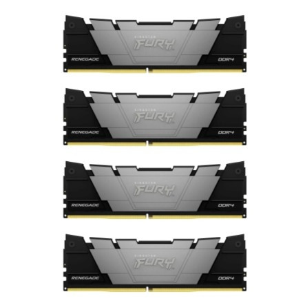 Память оперативная/ Kingston 64GB3200MT/s DDR4 CL16DIMM (Kit of4)1Gx8 FURYRenegadeBlack