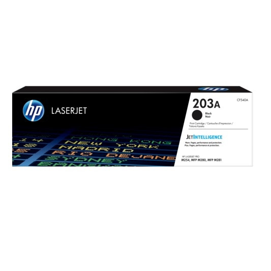 HP CF540A Картридж 203A Black {CLJ Pro MFP M254/280/281} (1400 стр)