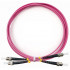 Cabeus FOP-50-OM4-ST-ST-1m Шнур оптический duplex ST-ST 50/125 mm OM4 1м LSZH