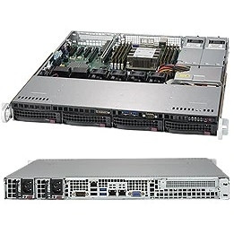 Сервер.платформа SuperMicro SYS-5019P-MTR 1U 1xS3647 TDP205W 4LFF 2x10GbE 1xFH 2x400W