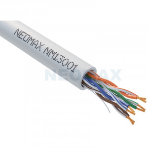 NEOMAX (NM13001-003) Шнур коммут. UTP 0.3м, гибкий, cat.5е, серый ,  многожильный