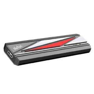 Внешний твердотельный накопитель Netac ZX20L 2Tb [NT01ZX20L-002T-32BK] USB3.2 Gen2 x2 Type C , up to 2000/1800MBs, черный