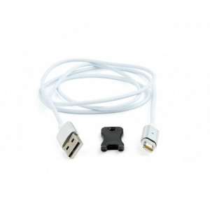 Cablexpert Кабель магнитный USB 2.0 CC-USB2-AMLMM-1M, AM/ iPhone lightning, магнитный кабель, 1м, алюминиевые разъемы, коробка