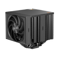 Кулер для процессора/ PCCooler RZ820 BK (289W, 4-pin PWM, 165mm, Al/Cu, 4x8mm+4x6mm, 1x140mm+1x150mm, 71.9CFM/86.7CFM, 27.1dBA/32dBA, 1500RPM/2200RPM, S: 1851/1700/1200/20XX/115X, AM5/AM4, black)