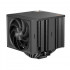 Кулер для процессора/ PCCooler RZ820 BK (289W, 4-pin PWM, 165mm, Al/Cu, 4x8mm+4x6mm, 1x140mm+1x150mm, 71.9CFM/86.7CFM, 27.1dBA/32dBA, 1500RPM/2200RPM, S: 1851/1700/1200/20XX/115X, AM5/AM4, black)
