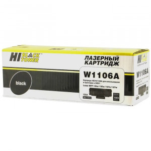 Hi-Black W1106A картридж для HP Laser 107a/107r/107w/MFP135a/135r/135w, 1K (без чипа) 