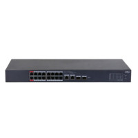 DAHUA DH-CS4218-16ET-190 16-портовый PoE коммутатор L2 с функцией облачного управления, 16xRJ45 100Mb PoE, 2хКомбо SFP/RJ45 1Gb uplink, суммарно 190Вт, коммутация 7.2 Гбит/с, MAC-таблица 8К DAHUA DH-CS4218-16ET-190 16-портовый PoE коммутатор L2 с функцией облачного управления, 16xRJ45 100Mb PoE, 2хКомбо SFP/RJ45 1Gb uplink, суммарно 190Вт, коммутация 7.2 Гбит/с, MAC-таблица 8К