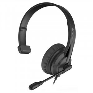 A4Tech HS-11 черный 2м накладные оголовье (HS-11/3.5MM PLUG/BLACK)
