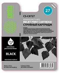 CACTUS C8727HE Картридж  №27 (черный) для  HP DeskJet 3320/3325/3420/3425/3520/3535/3550/3645/3647/3650/3745/3845/5650/5652/5655/5850; OfficeJet 4212/4215/421