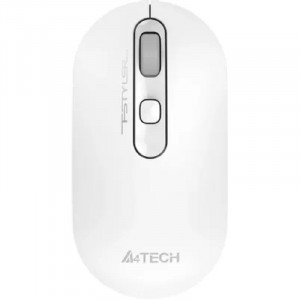 A-4Tech Мышь Fstyler FG20S белый/серый оптическая (2000dpi) silent беспроводная USB для ноутбука (3but)