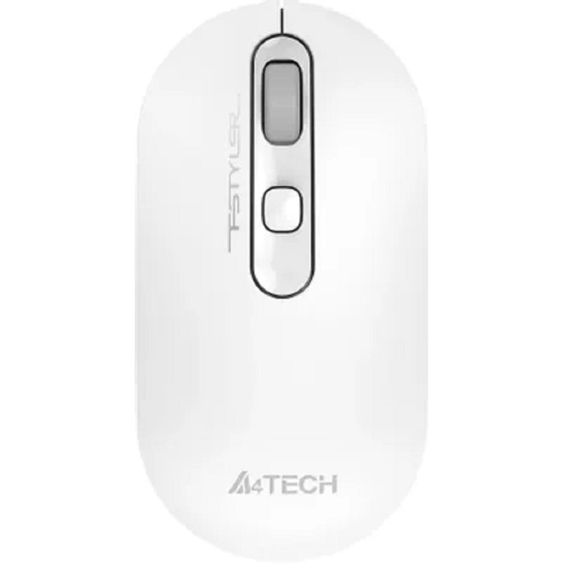 A-4Tech Мышь Fstyler FG20S белый/серый оптическая (2000dpi) silent беспроводная USB для ноутбука (3but)