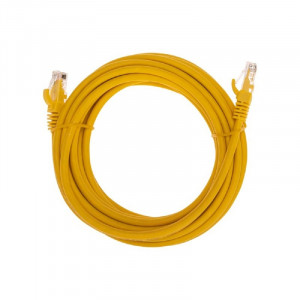 Rexant (02-0295-5) Патч-корд U/UTP, CAT 6, RJ45-RJ45, 26AWG, LSZH, желтый, 5м