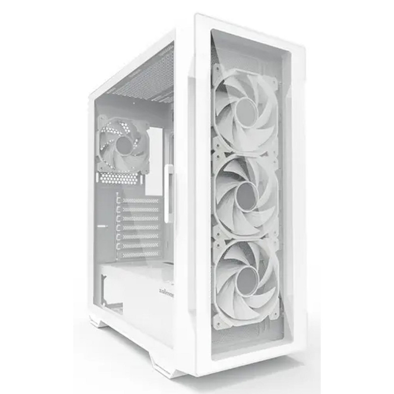 Корпус ZALMAN I3 NEO TG White, без БП, боковое окно (закаленное стекло), белый,  ATX