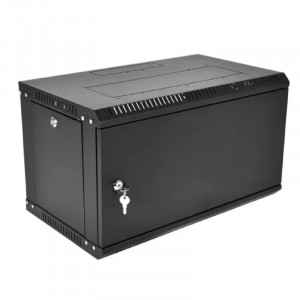 ЦМО Шкаф телекоммуникационный настенный разборный ЭКОНОМ 6U (600 x 650) дверь металл, цвет черный (ШРН-Э-6.650.1-9005)