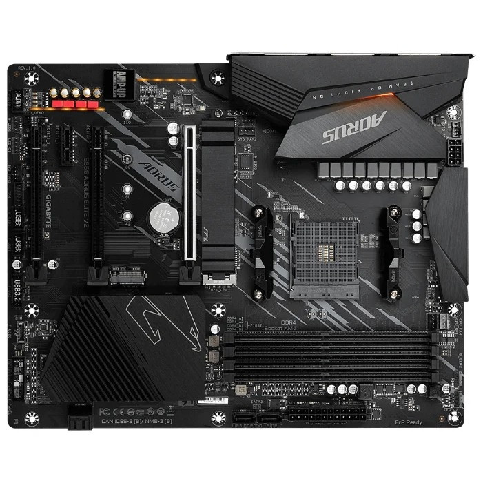 Gigabyte B550 AORUS ELITE V2 {Soc-AM4 AMD B550 4xDDR4 ATX AC`97 8ch(7.1) 2.5Gg RAID+HDMI+DP}