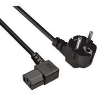 Exegate EX297777RUS Кабель питания OfficePC PC-1,8 450W (Евровилка Schuko ->C13 угловой, черный, 1.8м)