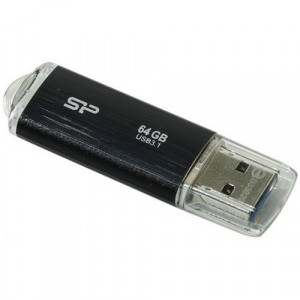 Silicon Power USB Drive 64Gb Blaze B02, USB 3.1, Черный [SP064GBUF3B02V1K]